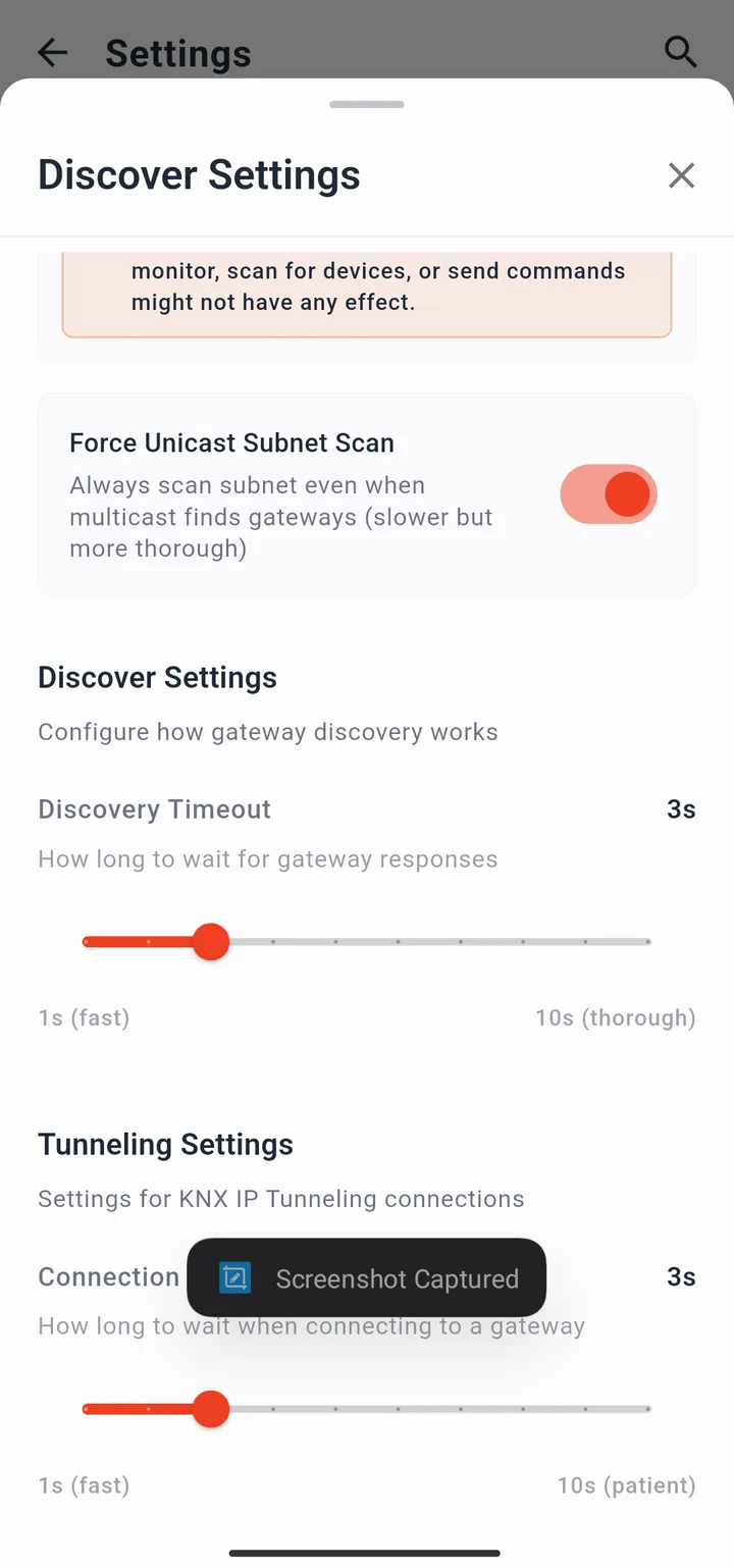 Discover Settings (2 of 2)